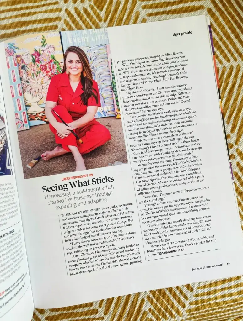 magazine profile page
