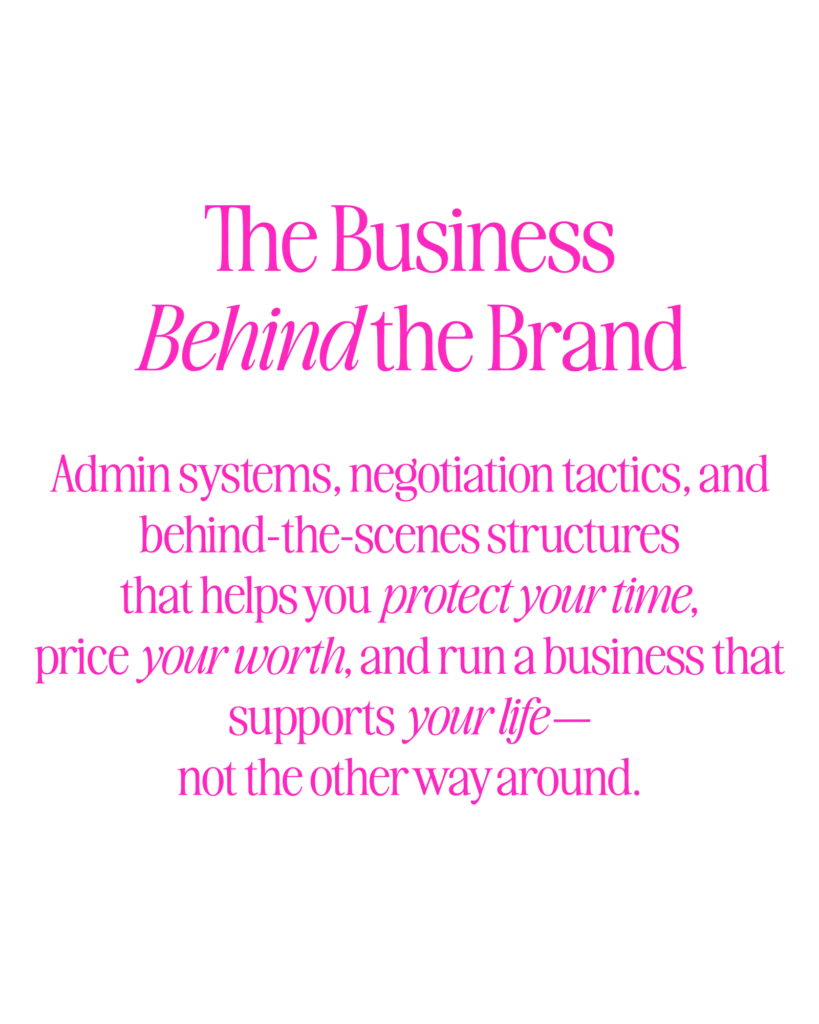 business behind the brand graphic